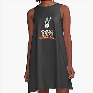 Weezer the band on fire A-Line Dress