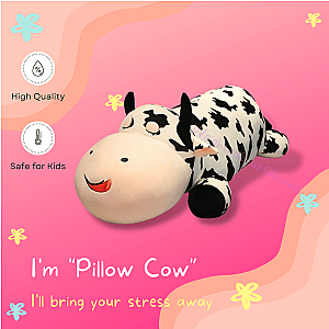 80-120cm Giant Size Lying Cow Soft Sleep Pillow Stuffed Animal Toy