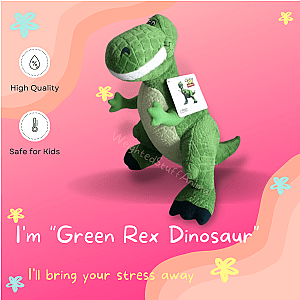 40cm Green Rex Dinosaur Stuffed Animal Toy