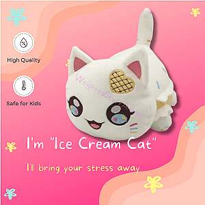 Ice Cream Meows Cute Cat Plush Soft Toy