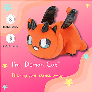 Demon Meows Cute Cat Plush Soft Toy