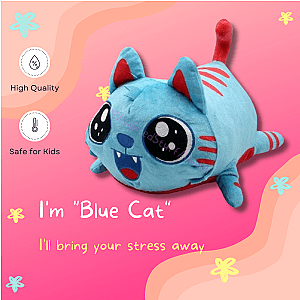 Blue Meows Cute Cat Plush Soft Toy