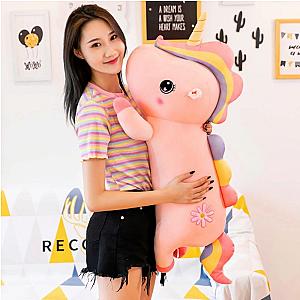 Kawaii Pink Weighted Stuffed Unicorn Plush