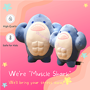 50cm Muscle Shark Plush Toy