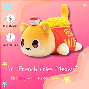 French Fries Meows Cat Plush Soft Toy