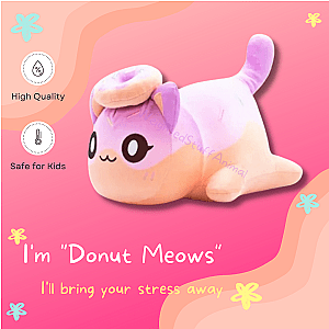 Donut Meows Cat Plush Soft Toy