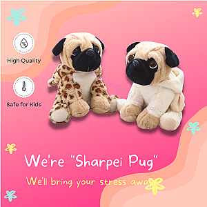 20CM Sharpei Pug Lovely Puppy Pet Stuffed Plush Toy