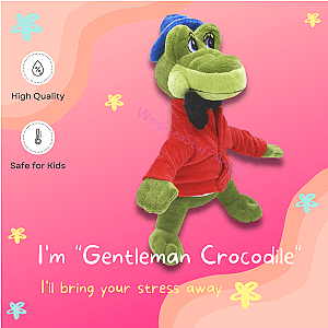 2023 Gentleman Crocodile Plush Animation Toys