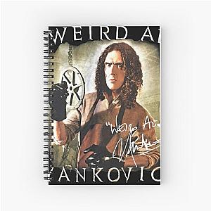 Vintage Weird Al Yankovic Music Band Cotton Black Spiral Notebook