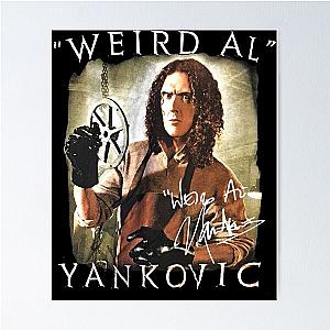 Vintage Weird Al Yankovic Music Band Cotton Black Poster