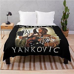 Vintage Weird Al Yankovic Music Band Cotton Black Throw Blanket