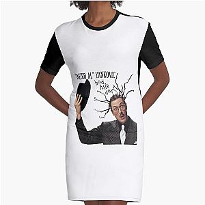 Classic Weird Al Yankovic Bad Hair Day Graphic T-Shirt Dress