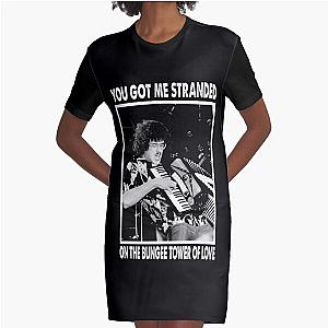 You Got Me Stranded On The Bungee Tower Of Love - "Weird Al" Arts Yankovic Graphic T-Shirt Dress