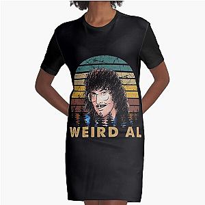 Vintage Weird Al Arts Yankovic - Weird Al Design Graphic T-Shirt Dress