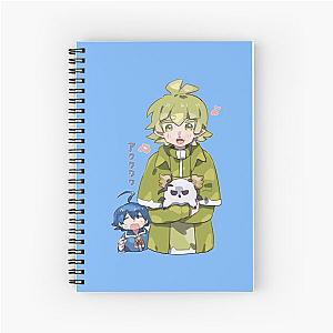 Cute Bars Robin and Eggie (Welcome to Demon School Iruma-kun)   Spiral Notebook