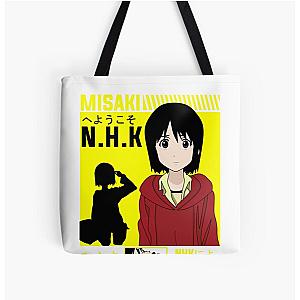 Welcome to the NHK Misaki Nakahara All Over Print Tote Bag