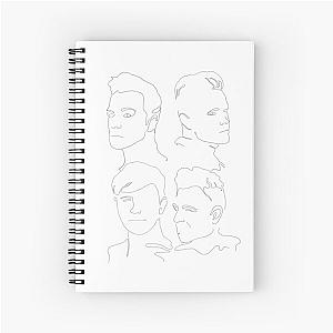 Westlife line-art Spiral Notebook