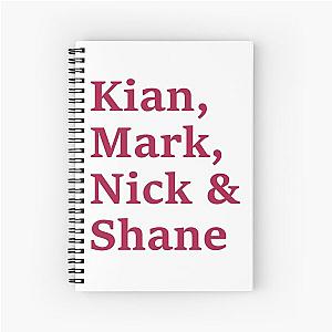 Westlife members Spiral Notebook