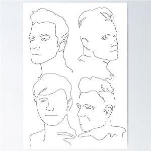 Westlife line-art Poster