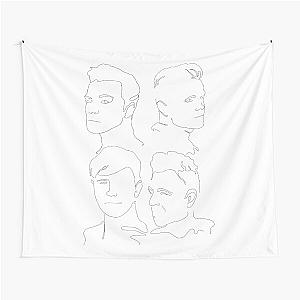 Westlife line-art Tapestry