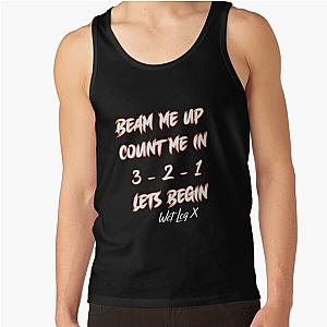 Wet leg plain tank top