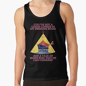 Wet Leg Chaise Longue in a festival tent tank top