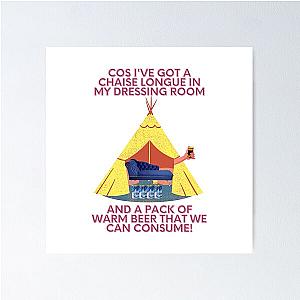 Wet Leg Chaise Longue Festival Tent Glastonbury Indie Music Gig Glasto Design Poster