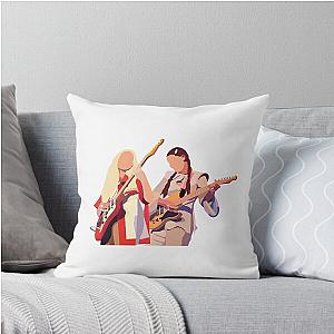 Wet Leg band print throw pillow