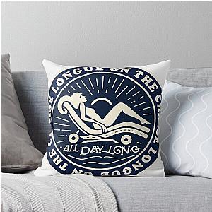 On the Chaise Lounge with Wet Leg Throw Pillow