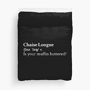 Wet Leg Aesthetic Lyrics Muffin Black Duvet Cover