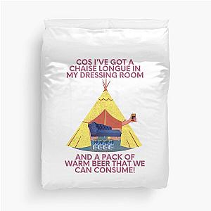 Wet Leg Performance at Glastonbury Festival Camping Music Gig Design Duvet Cover