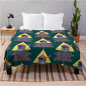 Wet Leg Chaise Lounge in a Festival Tent Throw Blanket