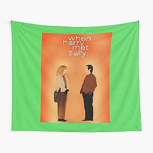When Harry Met Sally Minimalist Poster Tapestry