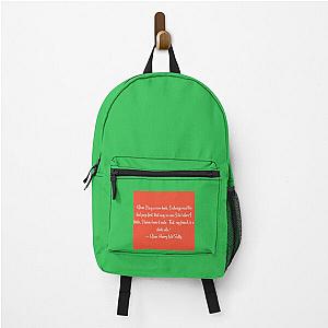 When Harry Met Sally Quote Backpack
