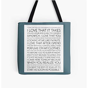 When Harry Met Sally All Over Print Tote Bag