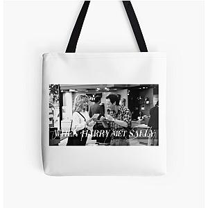 When Harry Met Sally Vintage Design All Over Print Tote Bag
