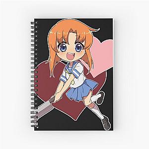 higurashi anime, rena ryugu, anime, rika, rena Spiral Notebook