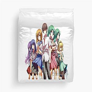 Higurashi no Naku Koro ni (Furude Rika, Ryûgû Rena, Maebara Keiichi, Sonozaki Mion, Sonozaki Shion, Hôjô Satoko Duvet Cover