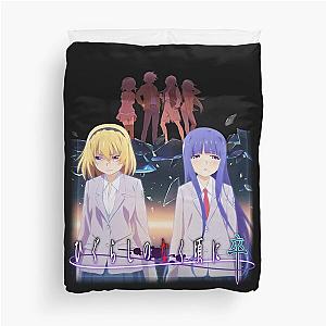 higurashi anime, rena ryugu, anime, rika, rena Duvet Cover