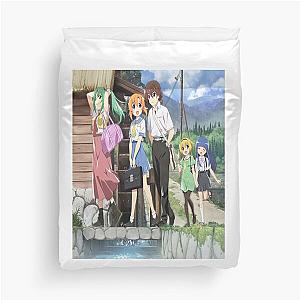 Higurashi no Naku Koro ni (Sonozaki Mion, Ryûgû Rena, Maebara Keiichi, Hôjô Satoko, Furude Rika Duvet Cover