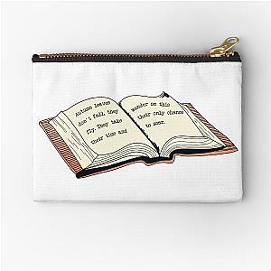 Autumn leaves don't fall they fly Where the Crawdads Sing Quote Zipper Pouch