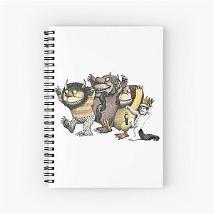 Where the wild things are, Max with Wolves Spiral Notebook