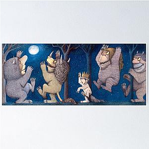 Where the Wild Things Are Wild Rumpus at night Poster