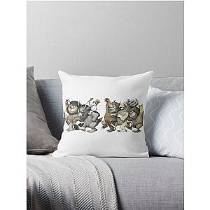 Wild Things Romp Graphic Throw Pillow