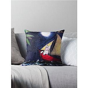 Boat travel, Where The Wild Things Are Throw Pillow