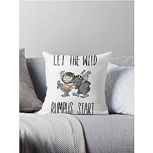 Where The Wild Things Are - Max - Let The Wild Rumpus Start! - Maurice Sendak Throw Pillow