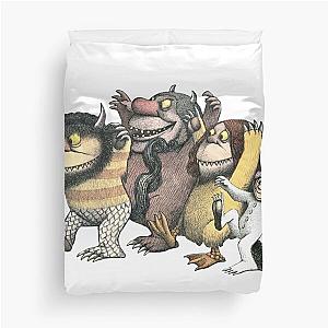 Where the wild things are, Max with Wolves Duvet Cover