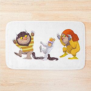 Max with wolves, Where the wild things are Bath Mat