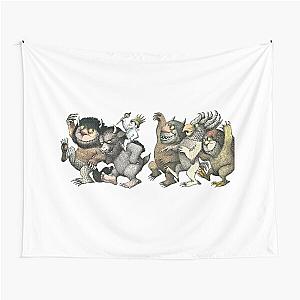 Wild Things Romp Graphic Tapestry