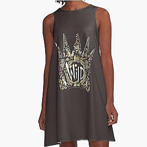 Wild Things Crown Collage Graphic A-Line Dress